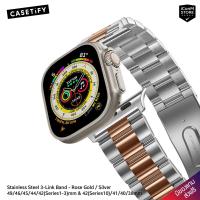 ราคา [พร้อมส่ง] CASETiFY - Stainless 3-Link (Rose Gold/Silver)สายนาฬิกาสำหรับ Apple Watch Ultra, Ultra2, 1-10, SE, SE2 Series (21682219760)