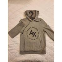 ราคา AX Armani Exchange เสื้อแขนยาวมีฮู้ทผู้ชาย สีเทา ของแท้ (22666950398)