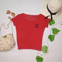 ราคา เสื้อครอปปักลาย CHANNEL (3552014998)