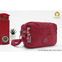 ราคา กระเป๋าสะพาย ผ้าร่ม รุ่น LK-542 ไซส์ 8“ มีทั้งหมด 3 ซิป (26011065683)