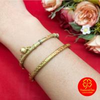 ราคา กำไลคลิปล็อคทองเหลือง งานดิบ ไม่ชุบ ตัดลายห้อยกระพรวน เส้นผ่านศูนย์กลาง 5.2, 5.4 ซม. ใส่ในชีวิตประจำวันได้ (42468813154)