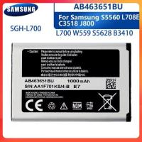 ราคา แบตเตอรี่ สำหรับSamsung L700 W559 S5628 B3410 L708E SGH-L700 AB463651BU แท้แบตเตอรี่ 1000MAh รับประกัน3เดือน (25347399278)