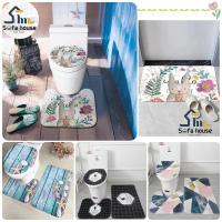 ราคา เสื่อห้องน้ำ แผ่นปูพื้น พรมเช็ดเท้า พรมห้องน้ำ กันลื่นพรมในห้องน้ำ 3 ชิ้น/เซ็ต ชุดพรมห้องน้ำ (19183299186)