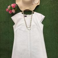 ราคา ชื่อ สินค้า เดรสแขนล้ำผ้าครัชยับ ขาว กรม แดง ชมพู เทา newly collection อก 36”เอว 30”สะโพก 40”ความยาว 35” (3515758203)