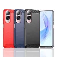 ราคา Honor 90 Lite กรณีเกราะกันกระแทกคาร์บอนไฟเบอร์ซิลิโคน TPU Soft Case Cover Honor 90Lite 90 80 Pro Honor90 Honor90Lite ปลอก (40466352144)