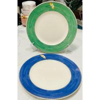 ราคา จานดินเนอร์ Wedgwood ขอบสีน้ำเงิน,ขอบสีเขียว (25165276766)