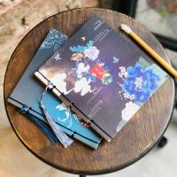 ราคา สมุดโน๊ตโบราณลายสวย กากเพชรเรืองแสง พู่ กระดาษน้ําตาลไม่มีเส้น (43213502420)