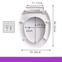 ราคา ฝารองนั่งชักโครก ง่ายต่อการติดตั้ง รูปตัวU/V/O (26643449803)