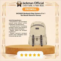 ราคา PROWELL DC22022 - กระเป๋าเป้สะพายหลัง Camera 2 in 1 Canvas Camera Backpack (43155727168)