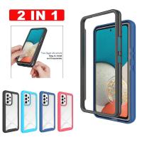 ราคา 2 in 1 หรูหราเกราะกันกระแทกสําหรับ Samsung Galaxy S22 Ultra S21 FE S20 S10 S9 Plus หมายเหตุ 20 10 A81 A51 A71 A21S A50 A50S A30S A20 A30 ด้านหน้ากลับคู่ป้องกัน Hard (20451633581)