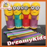 ราคา (ราคาเช็ค)กล่องปากกาสีน้ํามินเนี่ยน 12 ด้าม สําหรับเขียน ฝึกระบายสี สําหรับเด็ก (41964545005)