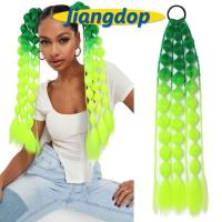 ราคา JIANG ต่อผมสี, 20 "สําหรับสาวสําหรับ EDC เทศกาล Rave เด็ก Bubble หางม้า Extension, พร้อมผม Tie น้ําหนักเบา Handmade Braided Ombre Crazy Hair Day อุปกรณ์เสริม (43123506002)