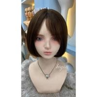 ราคา รุ่นบ๊อบหน้าม้าผมแท้ สั้นบ๊อบ สีน้ำตาล ยาว 25-30 ซม (29879566736)