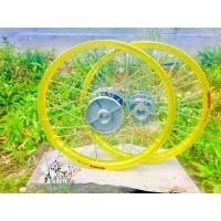 ราคา ชุดล้อพร้อมสานขอบBANZAIสีมะนาวเข้ม1คู่แท้รุ่น เวฟ110 i เวฟ110 i new-เวฟ125 i ปลาวาฬเวฟ125Ledขอบมะนาวเข้ม (27913527026)