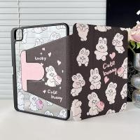 ราคา [iPad Air 4] เคสอะคริลิค ลายการ์ตูนกระต่าย สีดํา พร้อมช่องใส่ปากกา 360 สําหรับ iPad Air 5 10.9 Pro 11 10th 9th 8th Gen 7th 10.2 Air3 Mini 6 ° เคส iPad หมุนได้ (25519267440)
