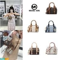 ราคา ของแท้ 100%Michael Kors Bedford Print Pillow Bag Ladies Hand กกระเป๋าหิ้วสะพายข้าง Crossbody (41111891477)