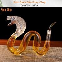 ราคา ขวดเหล้าไวน์แก้วงู 1 ลิตร แก้วหนา (28727691507)