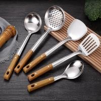 ราคา PENGTU ตะหลิว ตะหลิวมีรู กระบวย กระชอน ทัพพี กระบวยสุกี้ ชุดทำครัวสแตนเลสแท้ (17307369894)