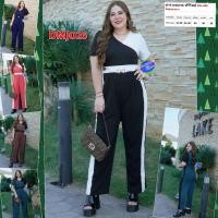 ราคา จั้มสูท สาวอวบ ขายาว แฟชั่น ชุดเซท 3XL - 6XL ชุดเซต ชุดผู้หญิง เสื้อผ้าคนอ้วน DMJ026 (15534508252)