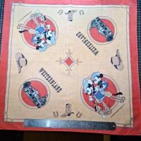 ราคา ผ้าเช็ดหน้าลิขสิทธิ์ของแท้​ % MCM Walt Disney Mickey Mouse ขนาด 51x51cm. (28852181091)