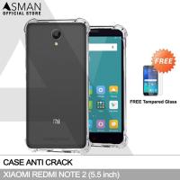 ราคา Anti Crack Xiaomi Redmi Note 2 (5.5") | เคสนิ่มป้องกันการกระแทก+กระจกนิรภัยฟรี (43407667602)