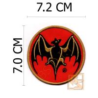 ราคา ตัวติดเสื้อ ตัวรีดเสื้อ อาร์ม Armpatch งานปักผ้า ลาย Bacardi Breezer​ ค้างคาว Bat Logo (10921982781)