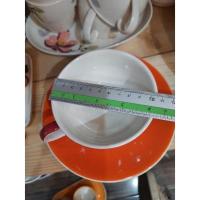 ราคา แก้ว พร้อมจานรอง ขนาดความสูงของแก้ว 5 cmกว้าง 10 cm งานเซรามิค ลำปาง เข้าไมโครเวปได้ (8767713430)