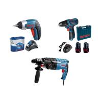 ราคา ชุดเครื่องมือ BOSCH สว่านโรตารี่ + สว่านไร้สาย 12v. + สว่านไร้สาย 3.6v (1493276650)
