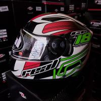 ราคา หมวกกันน็อค REAL BRAVO GP ขาว/แดง/ดำ (4190459961)