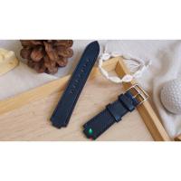 ราคา สายนาฬิกา Oris Aquis หนังวัวฟอกฝาด Buttero สีน้ำเงิน (29460839457)