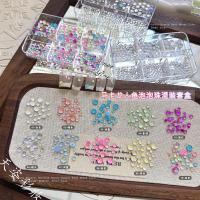 ราคา เครื่องประดับลูกปัดทรงฟองสบู่รูปนางเงือก 6 ช่อง ทรงลูกกวาดสีรุ้ง ออโรร่า แฟนตาซี ขนาดฐานแบน ประดับเพชรสำหรับติดเล็บ (42574805147)