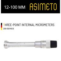 ราคา Asimeto three point internal micrometer ไมโครมิเตอร์วัดรูในแบบ 3 ขา วัดขนาดรู 12-100 มม (28479759550)