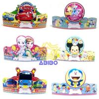 ราคา แพ็ค 10 หมวกมงกุฎจัมโบ้ TAYO Baby Shark Pony Tsum Cars Frozen Princess Hello Kitty Doraemon (9132278870)