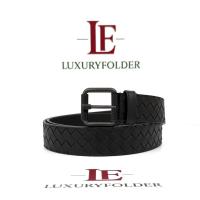 ราคา เข็มขัด BOTTEGA VENETA รุ่น 407396 V4650 (3.5 CM.) LAMBSKIN สี nero (ดำ) ของแท้ 100% (41417095214)