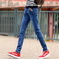ราคา กางเกงยีนขายาว ทรงสกินนี่ ผ้ายืด แบบเข้ารูป สไตล์เกาหลี ฮิปฮอป เรโทร แฟชั่นสําหรับผู้ชาย (50851269291)