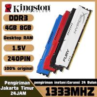 ราคา DDR3 RAM Kingston FURY 4GB 8GB 1333MHz PC3-10600 เกมคอมพิวเตอร์หน่วยความจํา - 4GB 1333MHZ สีฟ้า (41326391312)