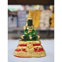 ราคา พระแก้วมรกต หน้าตัก 3 นิ้ว ปิดทองเค ประดับพลอยแดง เนื้อเรซิ่น พระแก้วมรกตฤดูร้อน (2492075833)