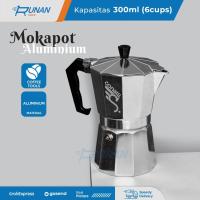 ราคา Mokapot 300ml 6 Cup Moka Pot Conalli Espresso Maker Moka Pot 300 ml 6cup (41820836585)