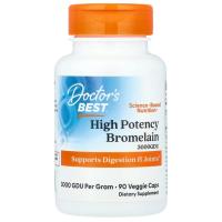 ราคา Doctor's Best, High Potency Bromelain, 500 mg, 90 Veggie Caps (28420187639)