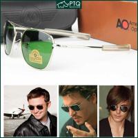 ราคา Glasses AO Aviator Men's Metal Square European and American Trend Glass Sunglasses (27654558791)