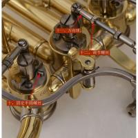 ราคา Golden Tone Flat Key Tenor Upper Bass รอบเม็ดยาง Cork อุปกรณ์เสริมสกรู 8.28 (41165296417)