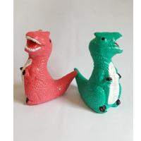 ราคา ตุ๊กตา รูปปั้น เซรามิค ทีเร็กซ์ ไดโนเสาร์ Dinosaur T-Rex ประดับบ้าน ของเล่นเด็ก สะสม สีเขียว ชมพู เล็ก สูง 12 ซม (13751971009)