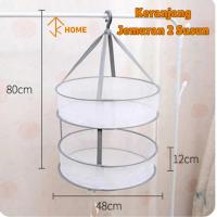 ราคา เจเค เด็กราวตากผ้าแขวนสุทธิ / ตะกร้าราวตากผ้า 2 ชั้นราวตากผ้า (26358073042)