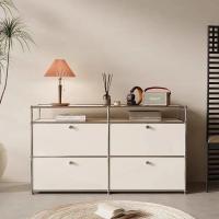 ราคา ตู้ข้างกินข้าวมือสองหรูหราเบาสบาย นอร์ดิก ลิ้นชักสแตนเลส มุมตู้ข้าง ตู้วางทีวี ตู้เก็บของ (25594345734)