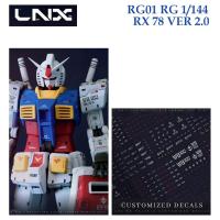 ราคา [LNX ] RG01 RG 1/144 RX 78 2.0 GUNDAM WATER SLIDE DECAL (25296011195)