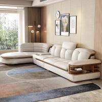 ราคา ชุดโซฟาส่วนหนังรูปตัว L พร้อม Usb, ลําโพงบลูทูธ - Mingdibao ห้องนั่งเล่นโซฟาหนังอิตาลี (29943249384)