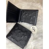 ราคา กระเป๋าเงิน COACH F75371COMPACT ID WALLET IN SIGNATURE CROSSGRAIN LEATHER มีไส้ (17784593523)