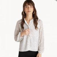 ราคา เสื้อ Semi Sheer Square Print Shirt จาก Pomelo (6915841735)