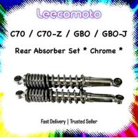 ราคา C70 Bulat C70Z C70 Z GBO Petak GBOJ GBO J ชุดโช้คอัพหลัง - Chrome / Black Monoshock Mono Shock Absober Belakang (56550352642)