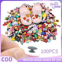 ราคา 100 ชิ้น Crocs Sandal Pins Crocs รองเท้าแตะอุปกรณ์เสริม DIY Crocs รองเท้าแตะคลิปการ์ตูน Jibbitz Crocs อุปกรณ์เสริม (25596980320)